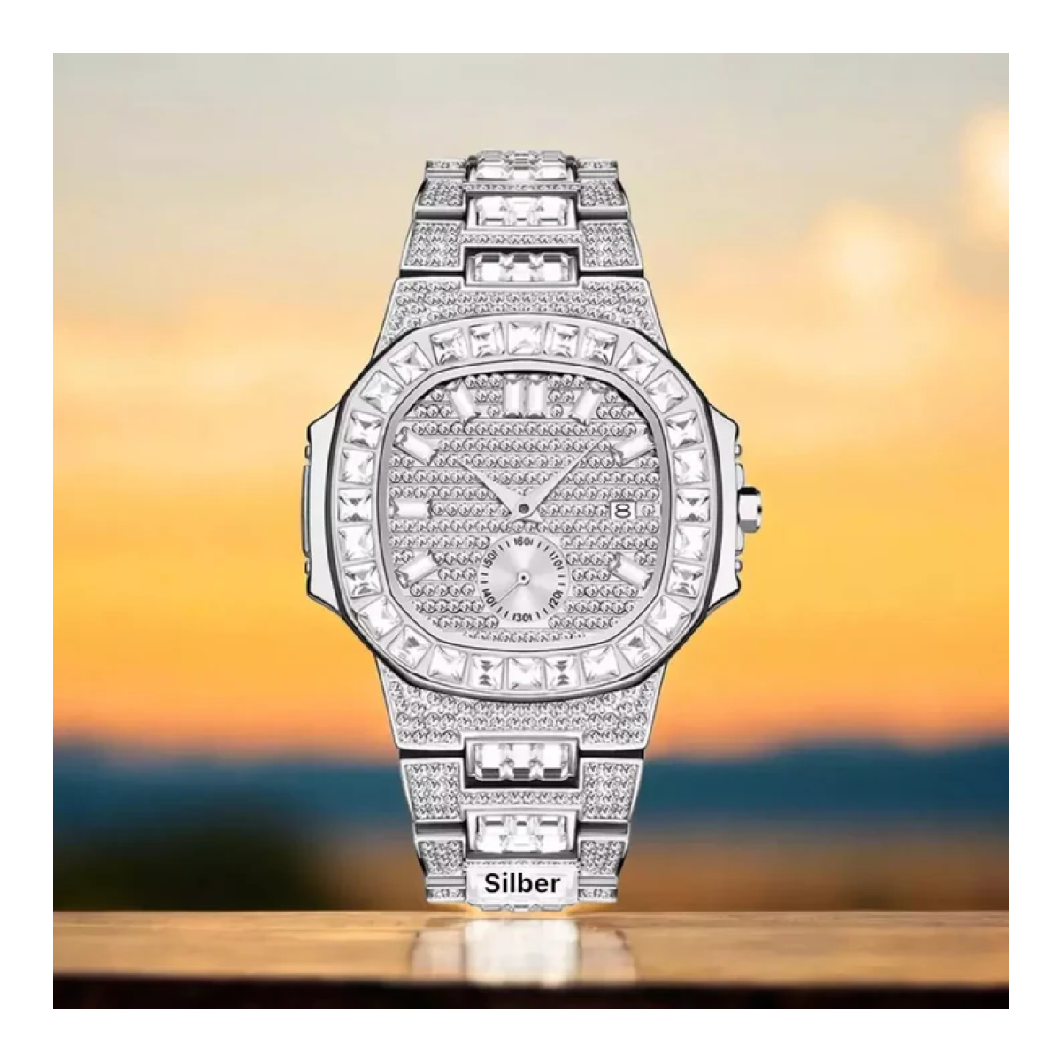 Herrenuhren-Männer Hohe Qualität Kristall Uhren