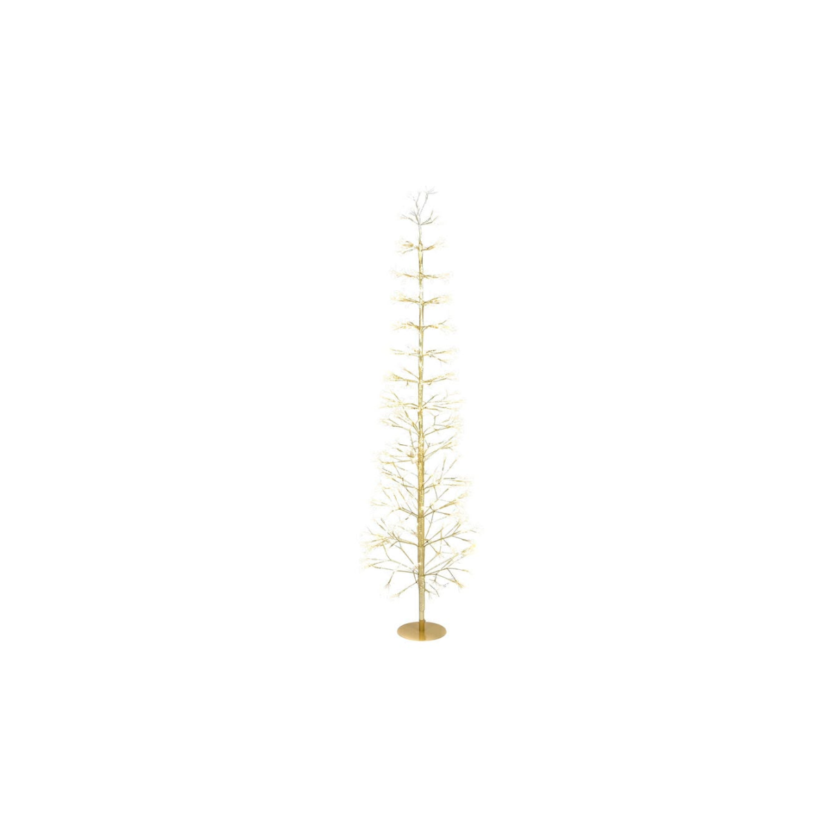 LED-Weihnachtsbaum 180 cm Gold Metall